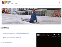 Tablet Screenshot of plaisirdapprendre.fr